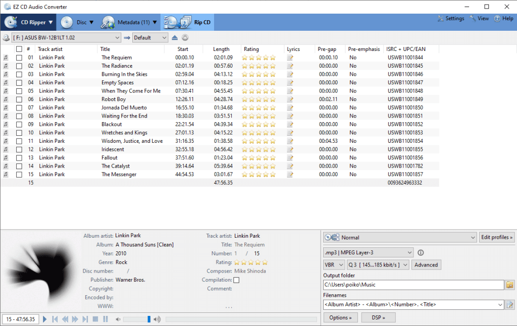 instaling EZ CD Audio Converter 11.2.1.1