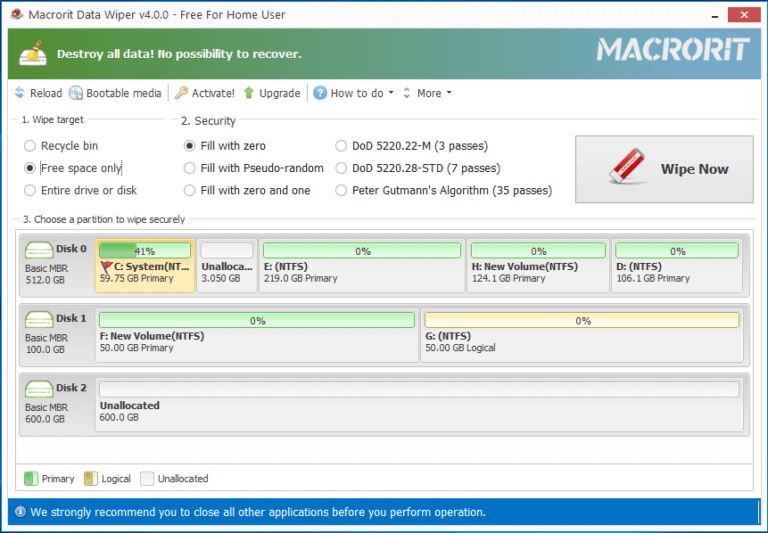 instal Macrorit Data Wiper 6.9.7 free